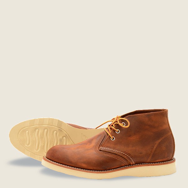 Red Wing Heritage Ayakkabı Erkek - Work - Chukkar Rough & Tough Deri - Kahverengi - 39AJGBFCX